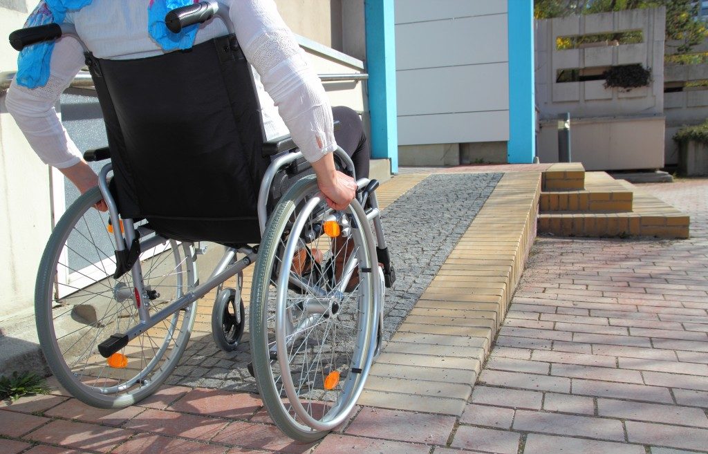 home with ramp for wheelchair